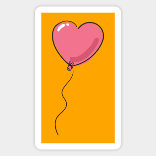 Balloon heart Magnet